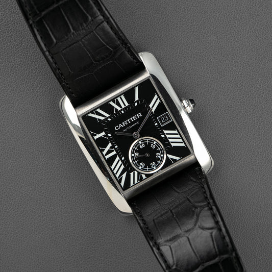 Cartier Tank MC Automatic Black Dial 34mm