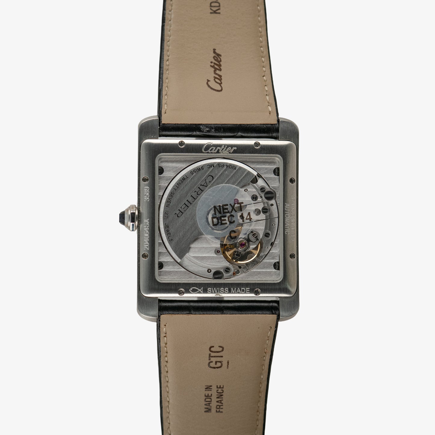 Cartier Tank MC Automatic Black Dial 34mm