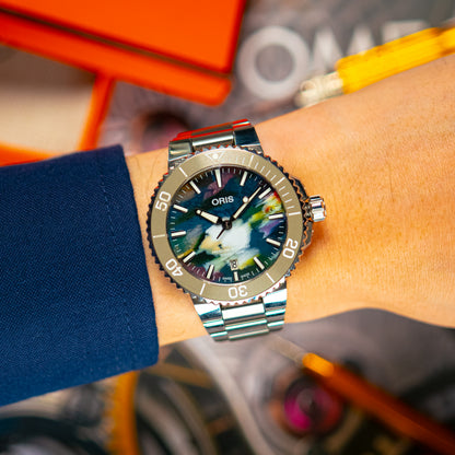Oris Aquis Date Upcycle Multicolor Dial 41.5mm