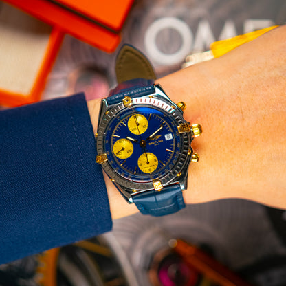 Breitling Chronomat Automatic Blue & Gold Dial 39mm
