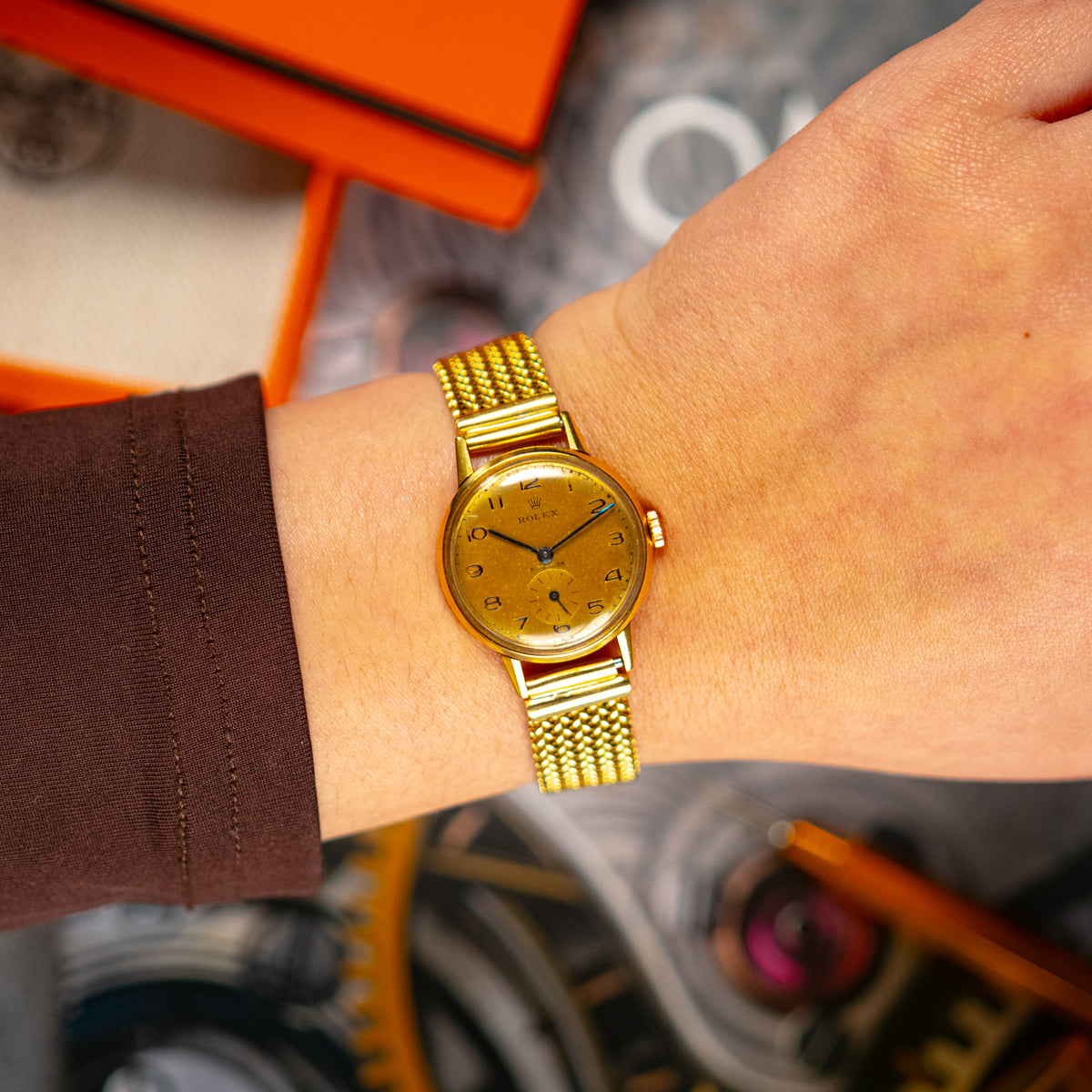 Rolex Vintage Precision 693 Yellow Gold 30mm