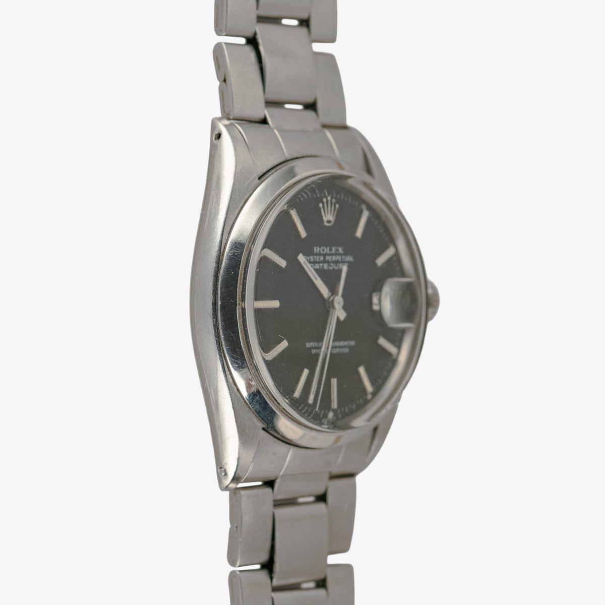 Rolex Datejust 1600 Automatic Smooth Bezel Black Dial 36mm