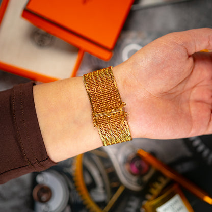 Omega De Ville Vintage Yellow Gold Mesh 20mm