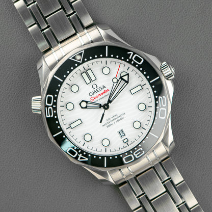 Omega Seamaster Diver 300M Co-Axial White Dial 42mm