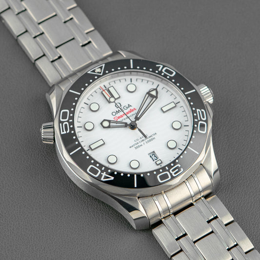 Omega Seamaster Diver 300M Co-Axial White Dial 42mm