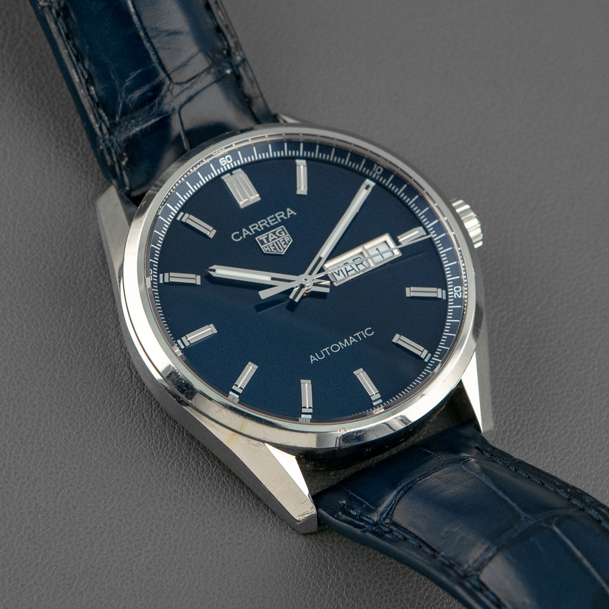 TAG Heuer Carrera Day-Date Calibre 5 Blue Dial 41mm