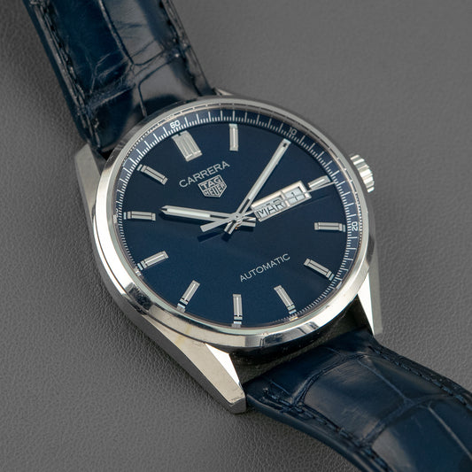 TAG Heuer Carrera Day-Date Calibre 5 Blue Dial 41mm