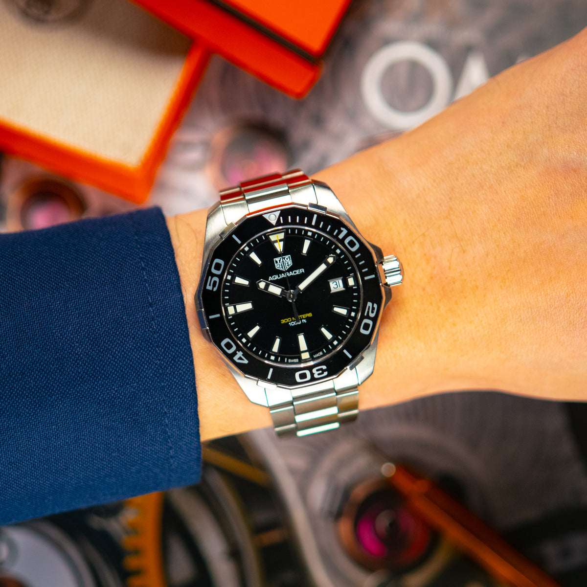 TAG Heuer Aquaracer 300M Quartz Black Dial 41mm