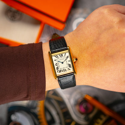 Cartier Tank Louis Yellow Gold White Dial 25.5mm