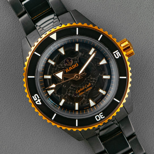 Rado Captain Cook High-Tech Ceramic Black Dial 43mm