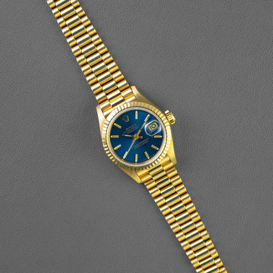 Rolex Datejust President 69178 Blue Dial 26mm