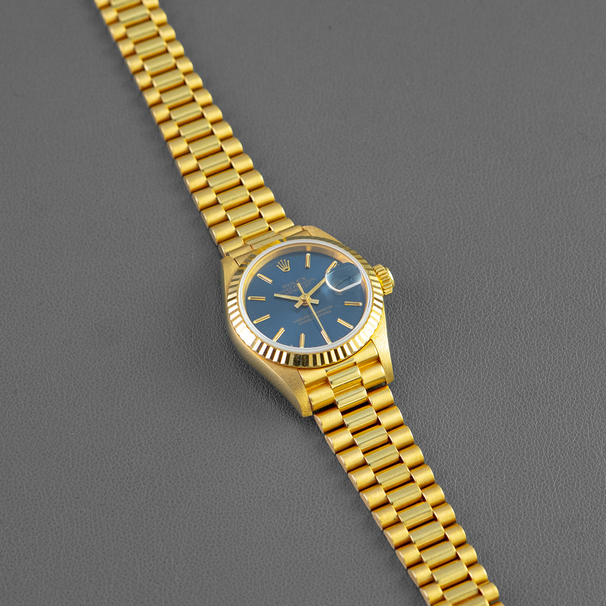 Rolex Datejust President 69178 Blue Dial 26mm