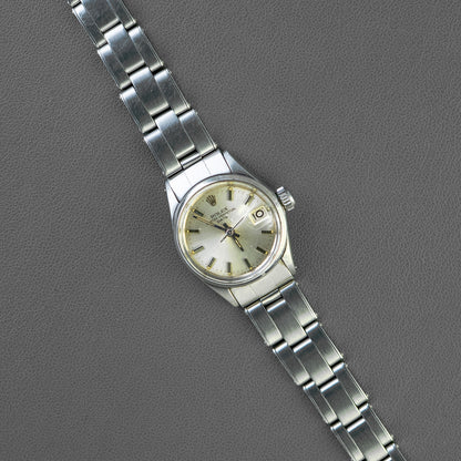 Rolex Oyster Perpetual Date 6516 Silver Dial 26mm