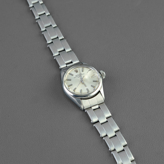 Rolex Oyster Perpetual Date 6516 Silver Dial 26mm