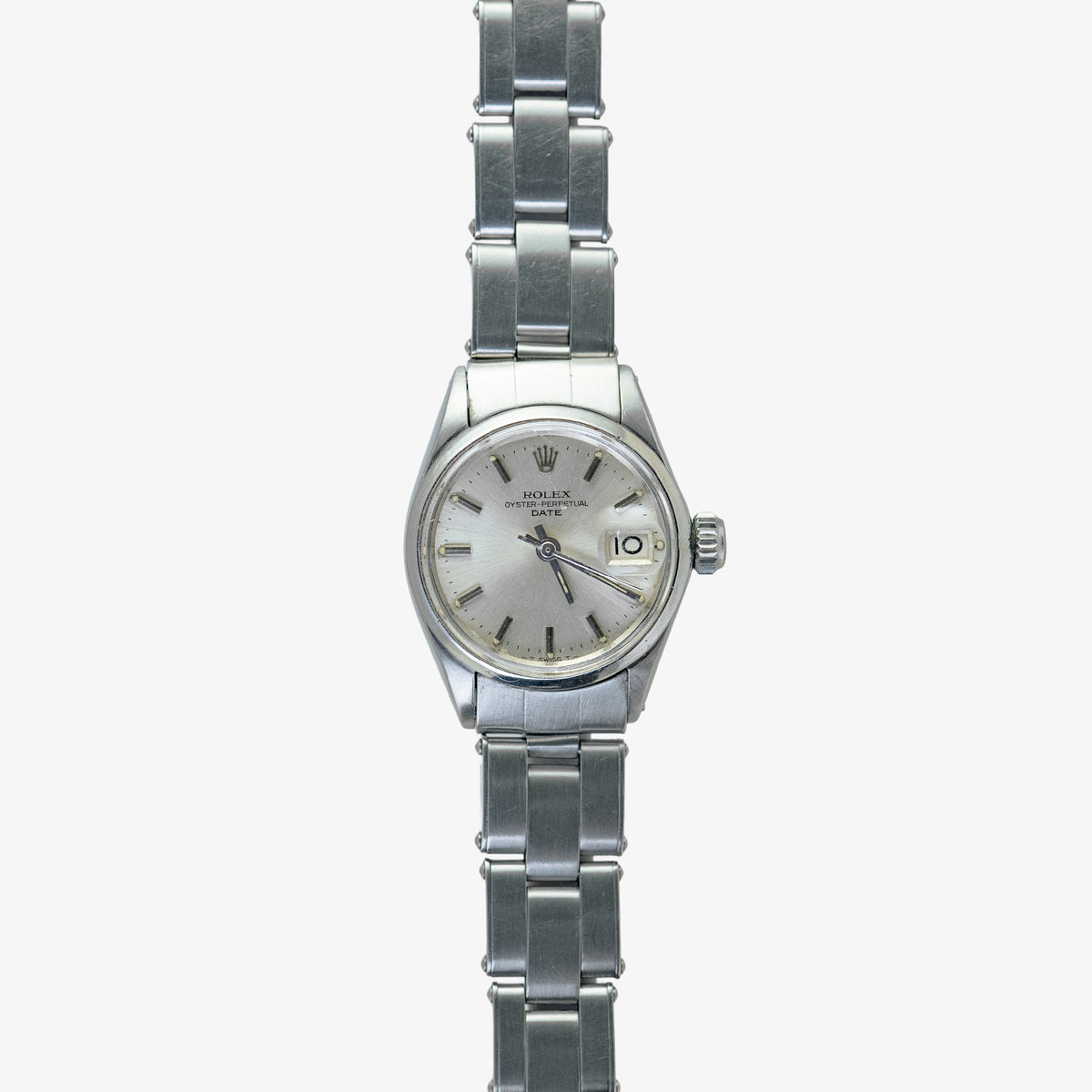 Rolex Oyster Perpetual Date 6516 Silver Dial 26mm