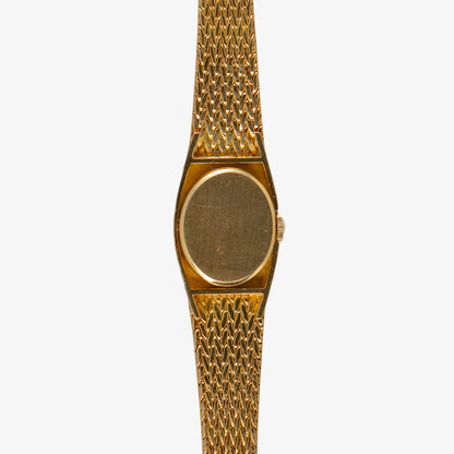 Ebel Vintage Oval Dial Yellow Gold Hand-Wind 15mm