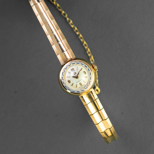 Omega Ladies Cocktail Watch Rose Gold Vintage