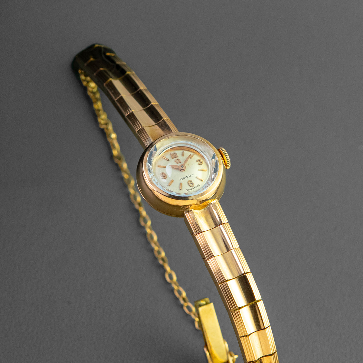 Omega Ladies Cocktail Watch Rose Gold Vintage