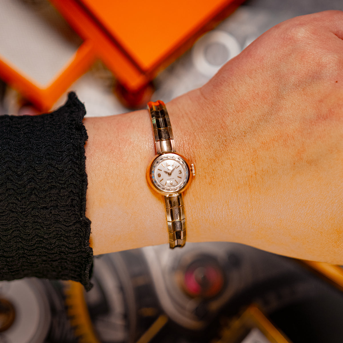 Omega Ladies Cocktail Watch Rose Gold Vintage