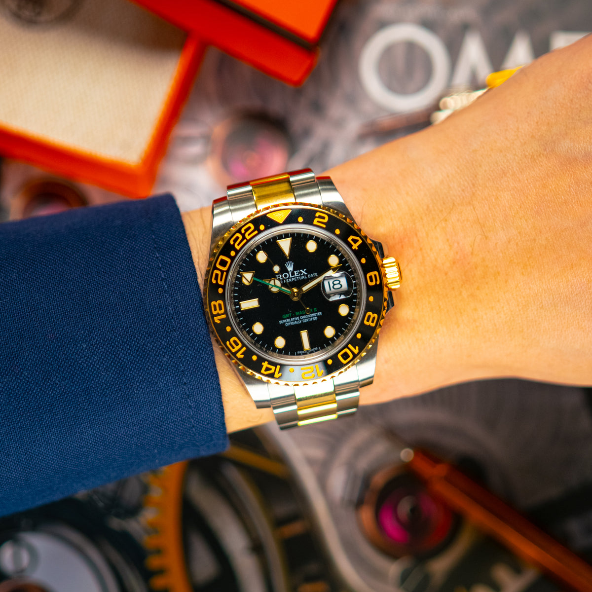 Rolex GMT-Master II 116713LN Two-Tone Black Dial 40mm