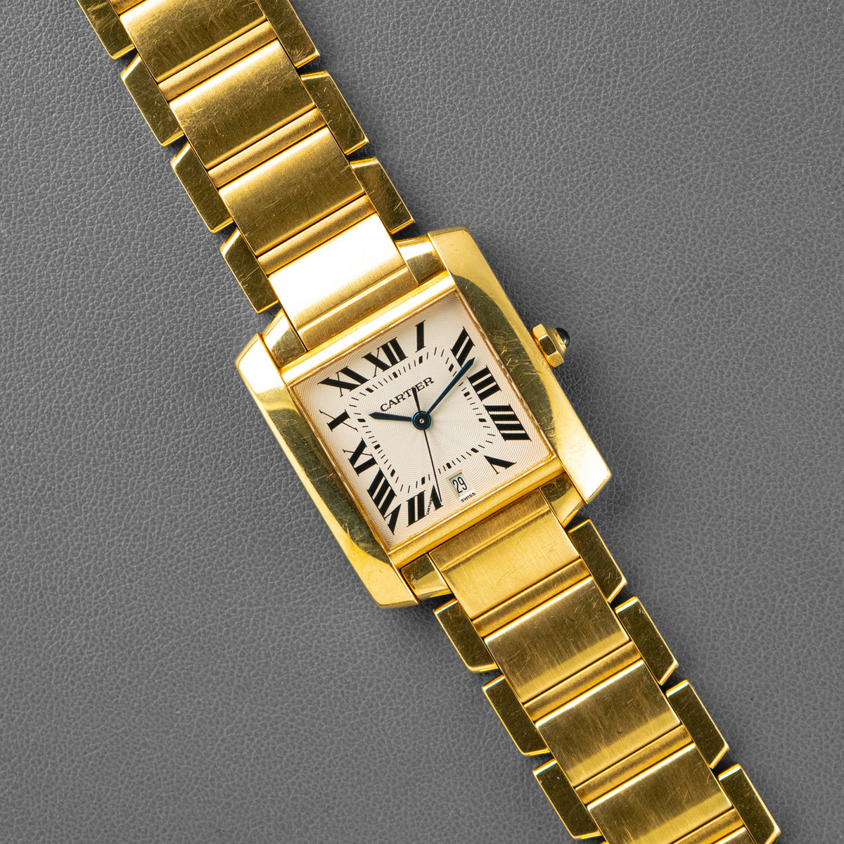 Cartier Tank Française Automatic Date Yellow Gold 29mm