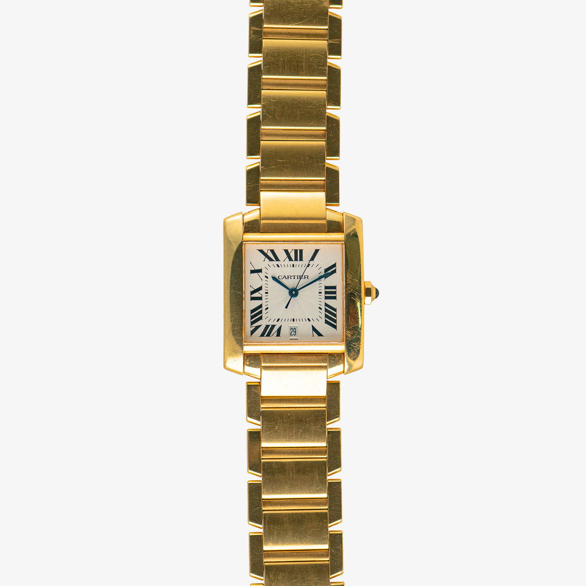 Cartier Tank Française Automatic Date Yellow Gold 29mm