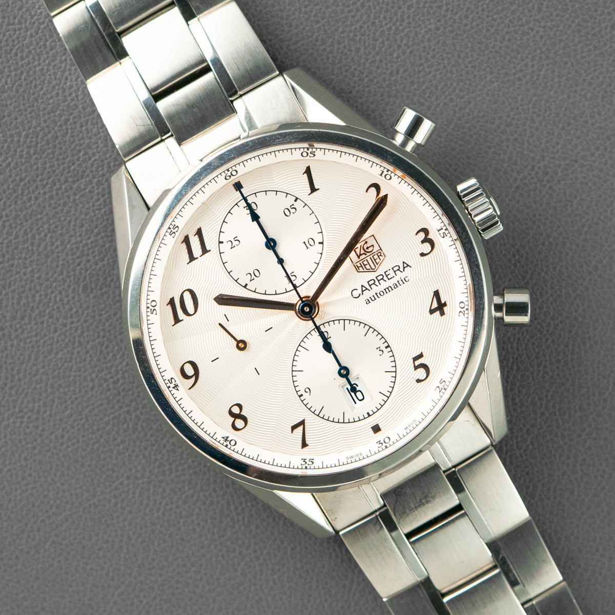 TAG Heuer Carrera Heritage Calibre 16 Chronograph Silver 41mm