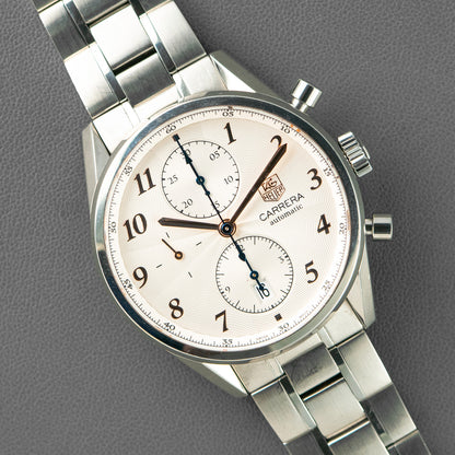 TAG Heuer Carrera Heritage Calibre 16 Chronograph Silver 41mm