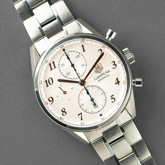 TAG Heuer Carrera Heritage Calibre 16 Chronograph Silver 41mm