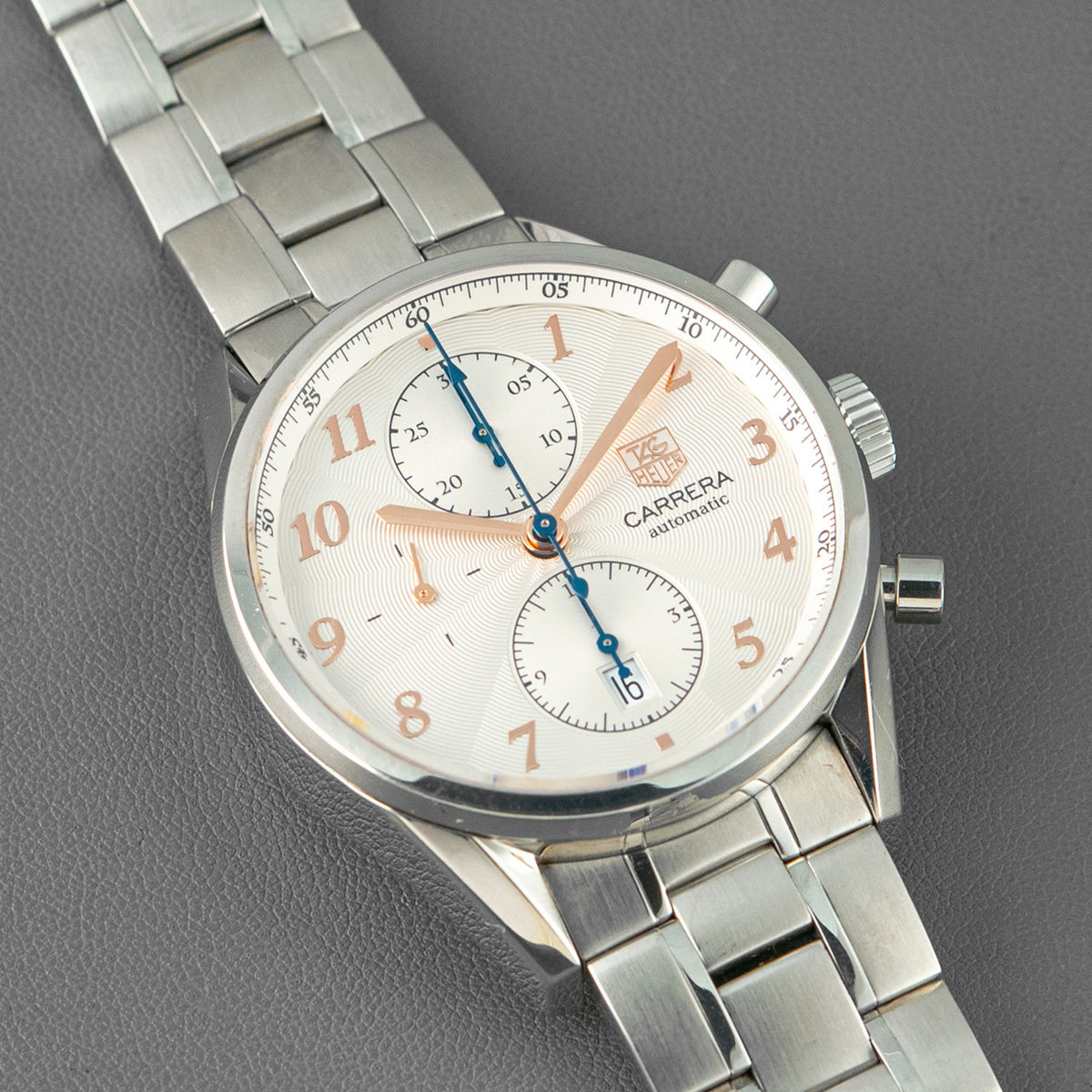 TAG Heuer Carrera Heritage Calibre 16 Chronograph Silver 41mm