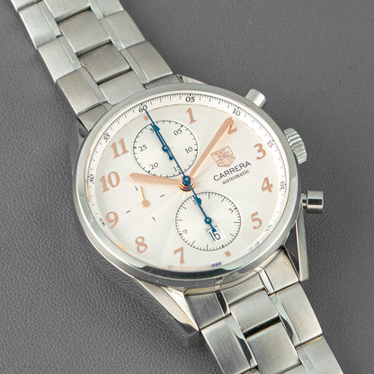 TAG Heuer Carrera Heritage Calibre 16 Chronograph Silver 41mm