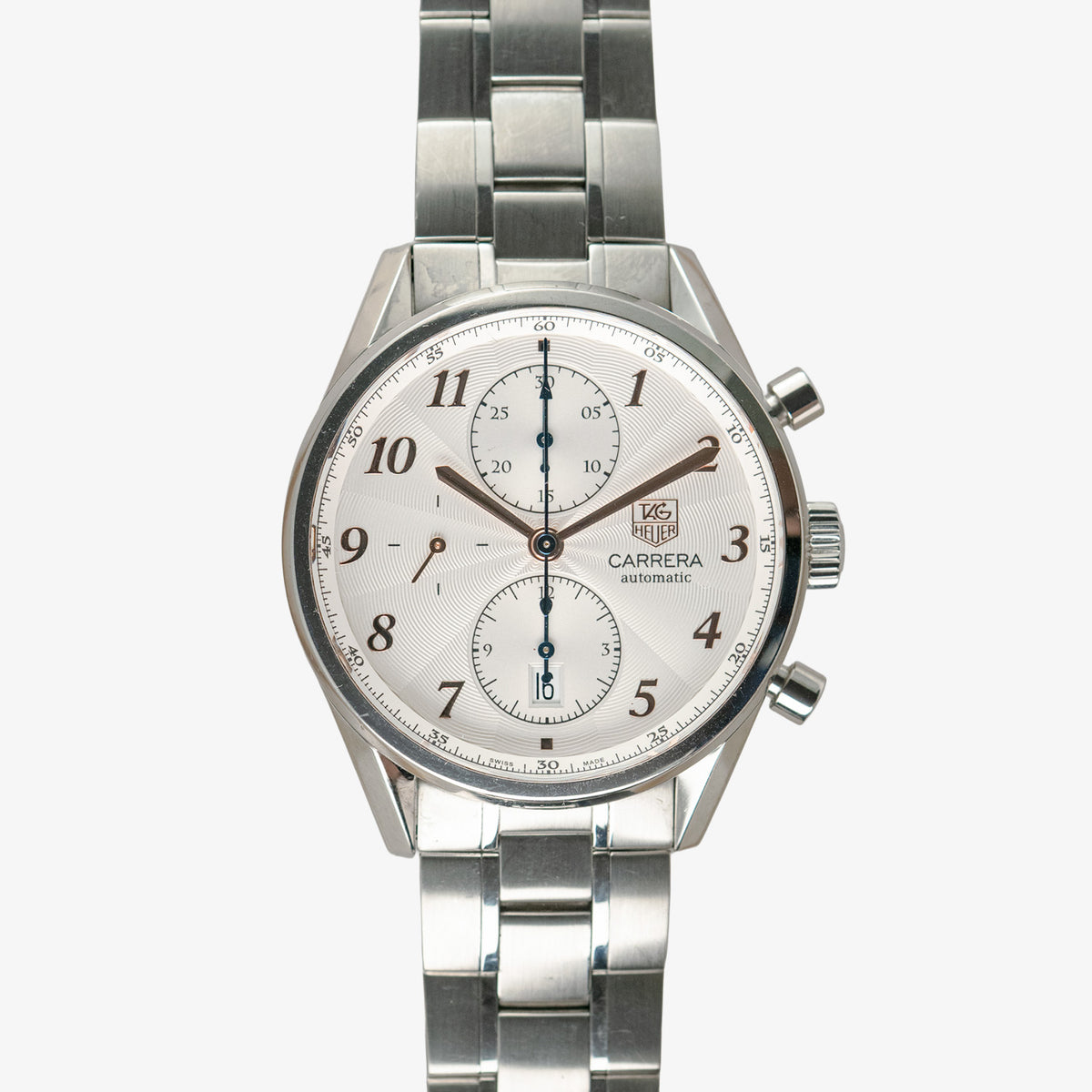 TAG Heuer Carrera Heritage Calibre 16 Chronograph Silver 41mm