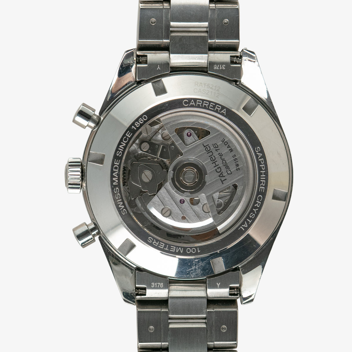 TAG Heuer Carrera Heritage Calibre 16 Chronograph Silver 41mm