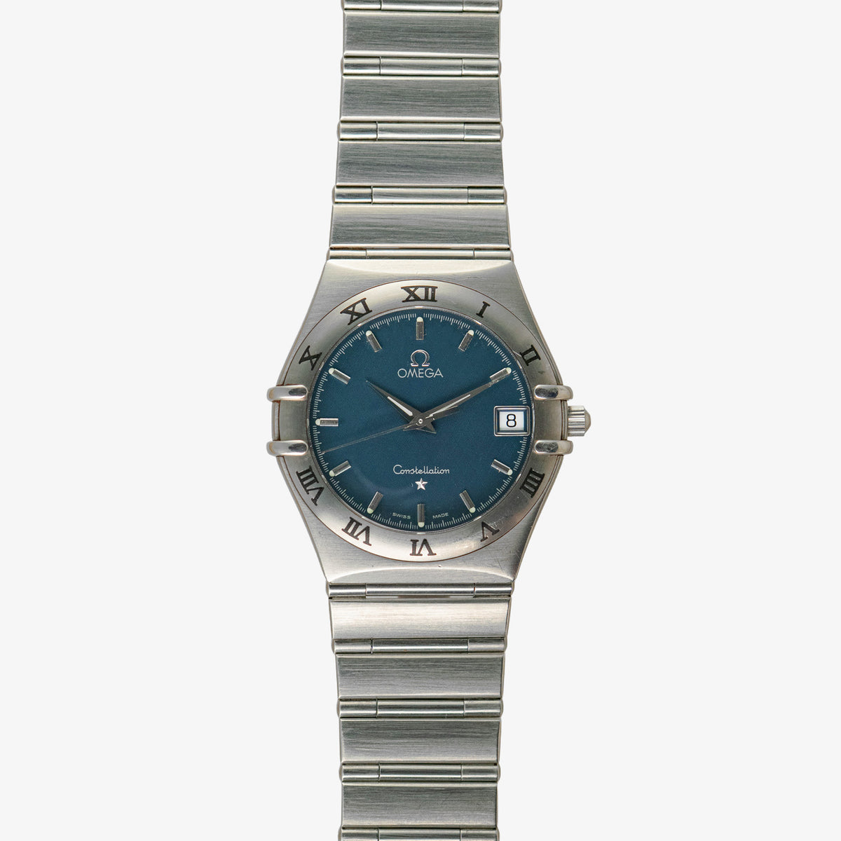 Omega Constellation Date Quartz Blue Dial 33.5mm