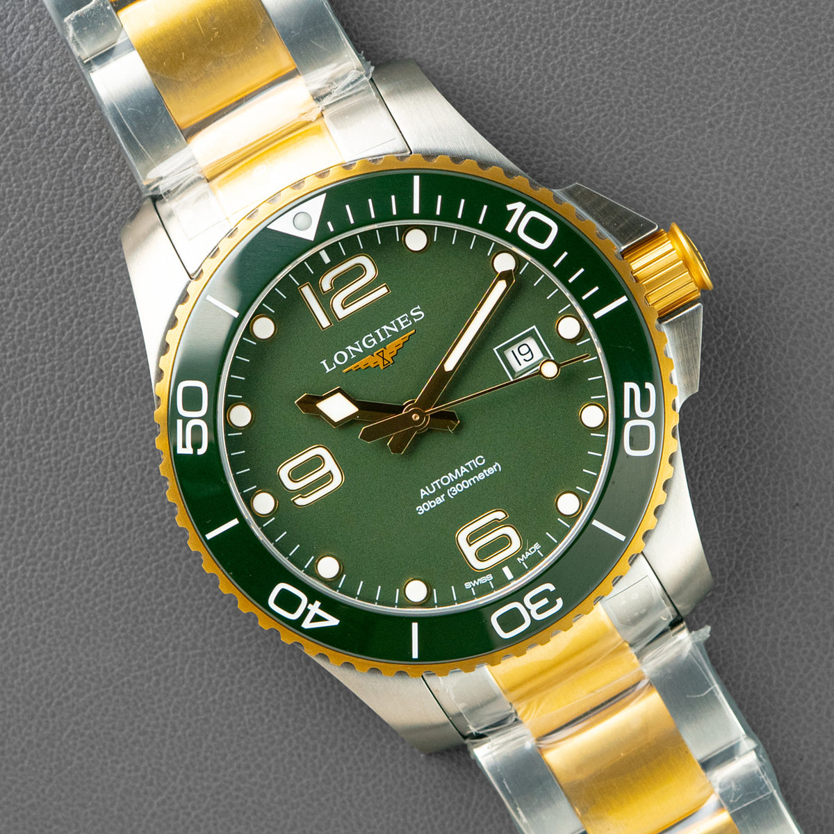 Longines HydroConquest Green Dial Two-Tone 43mm