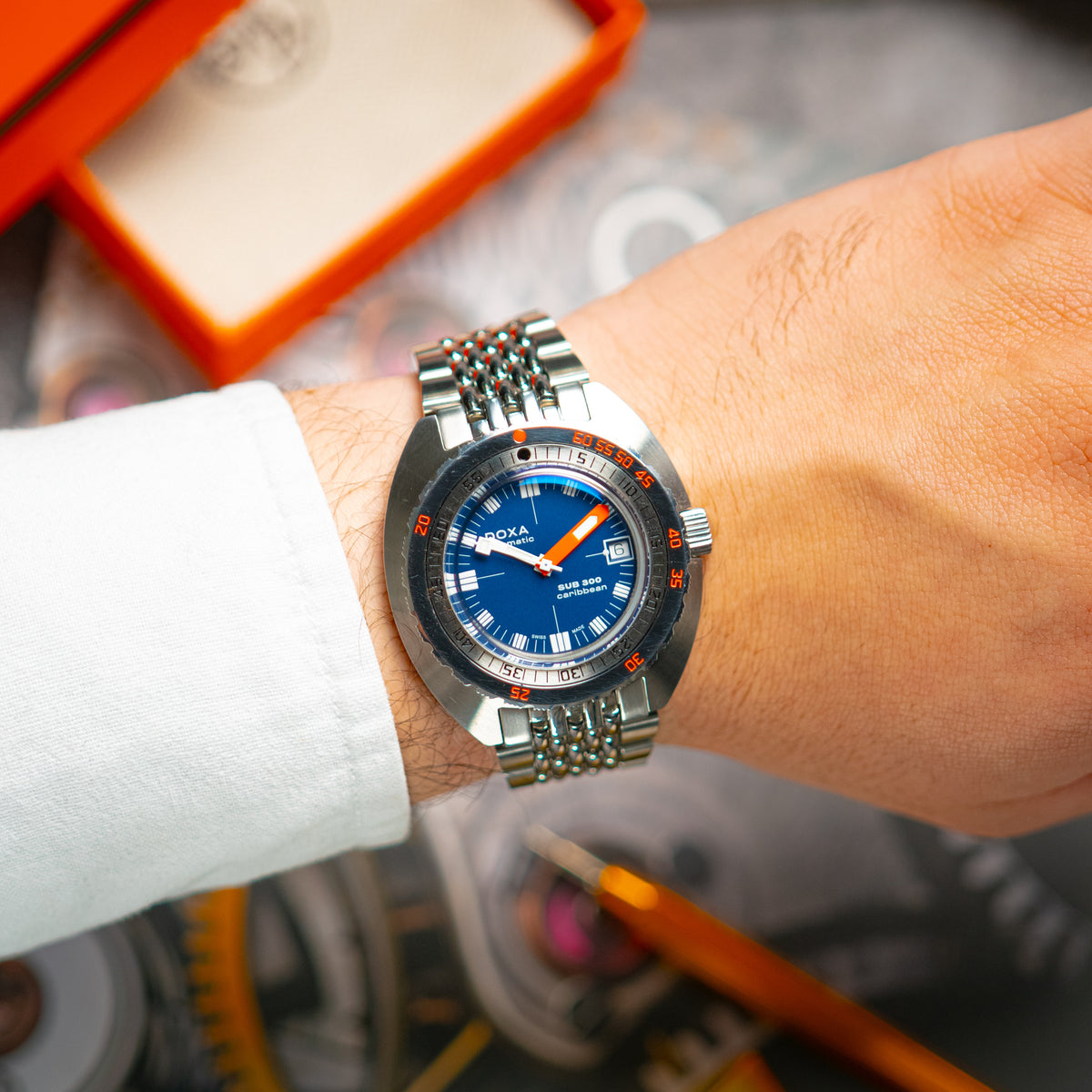 Doxa Sub 300 Automatic Caribbean Blue Dial 42.5mm