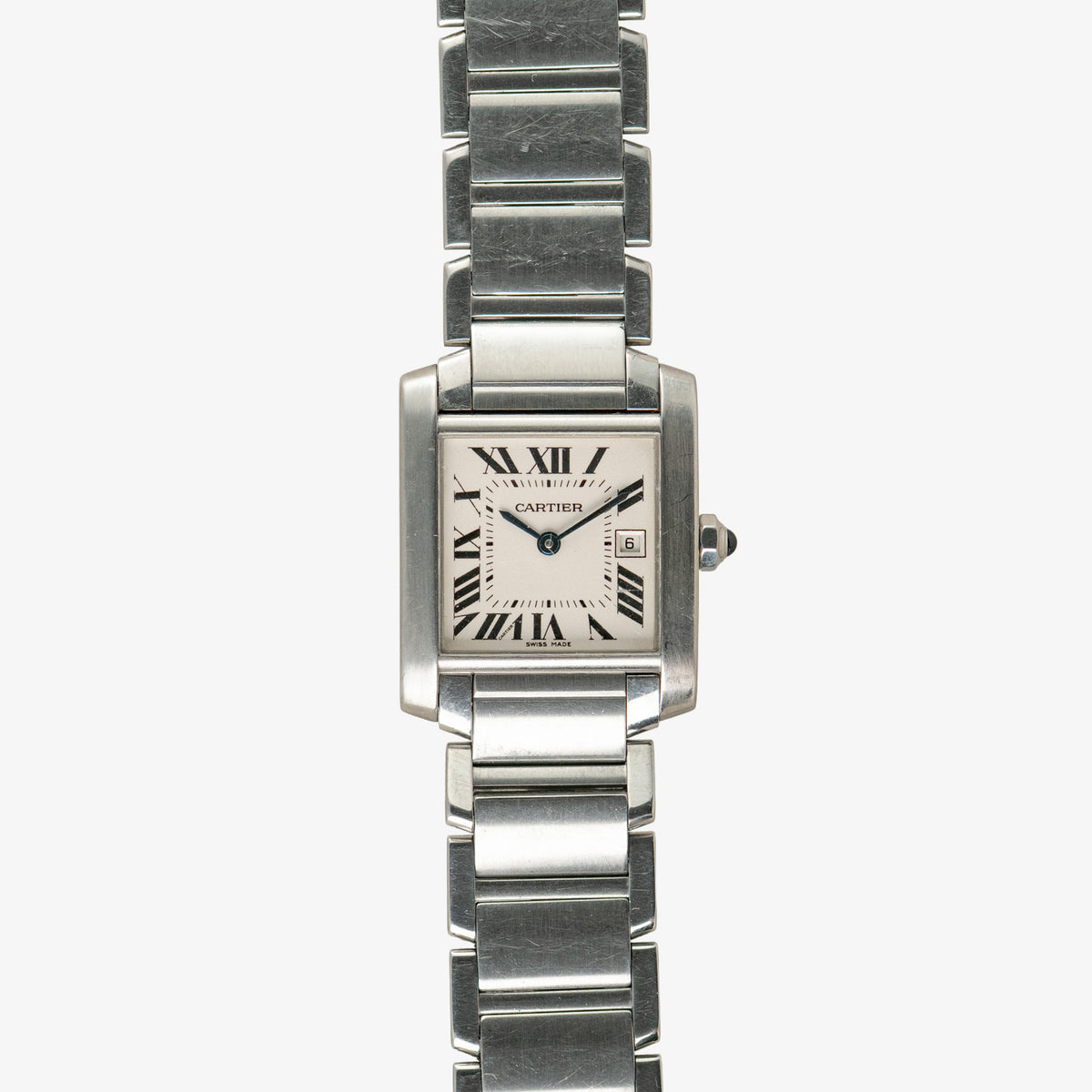 Cartier Tank Française 2465 Quartz White Dial 25mm