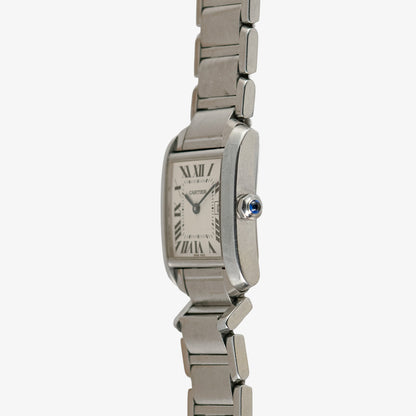 Cartier Tank Française 2465 Quartz White Dial 25mm