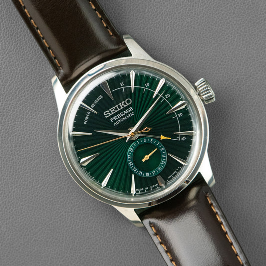 Seiko Presage Cocktail Time Power Reserve Green Dial 40.5mm