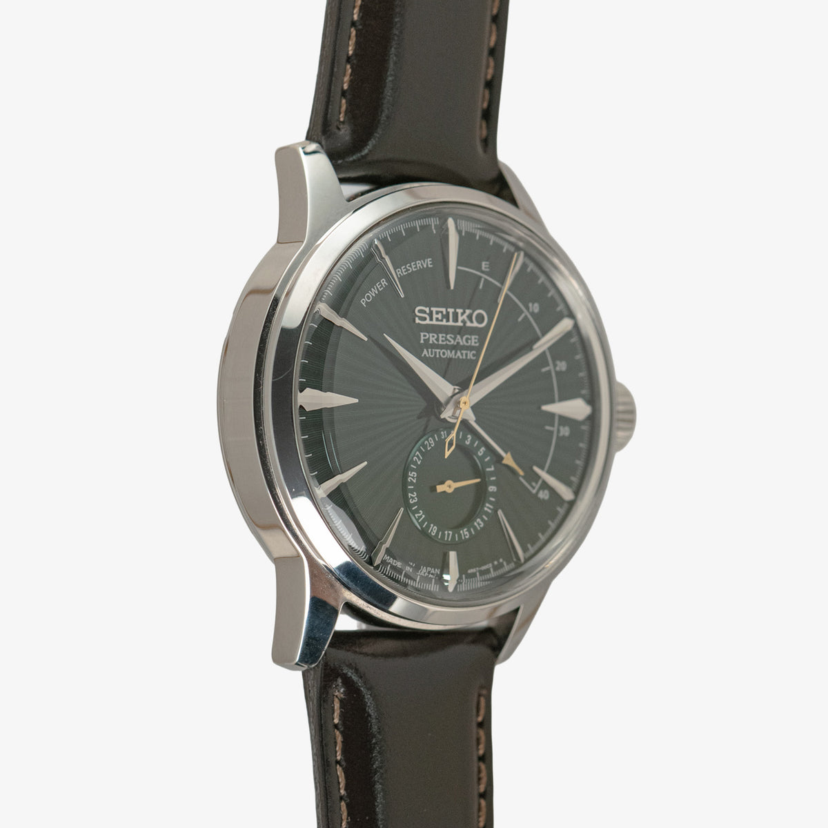 Seiko Presage Cocktail Time Power Reserve Green Dial 40.5mm