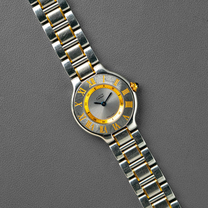 Cartier Must de Cartier 21 Two-Tone Silver Dial 31mm