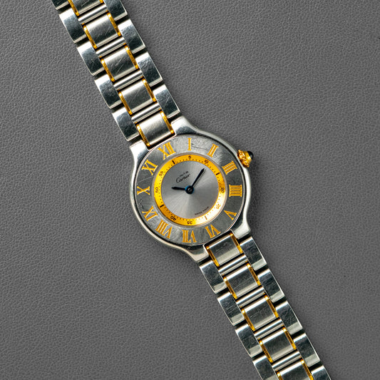 Cartier Must de Cartier 21 Two-Tone Silver Dial 31mm