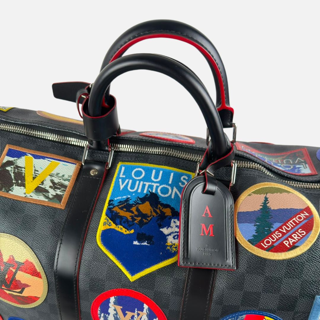 Louis Vuitton Keepall Bandouliére 55 Damier Graphite