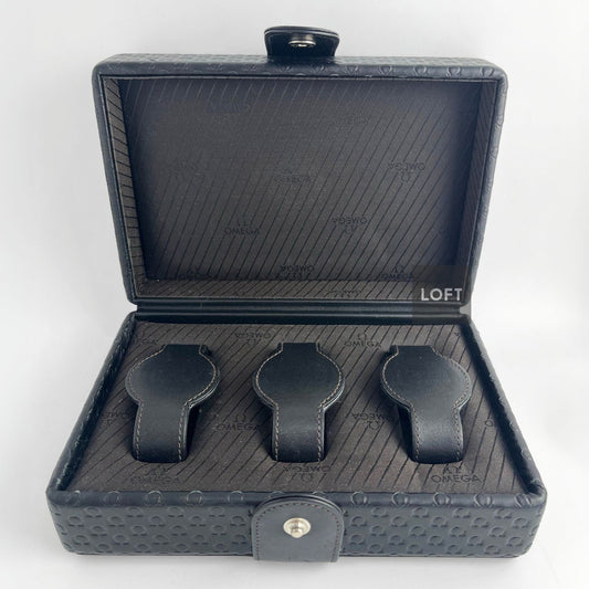 Omega Caja de almacenamiento 3 relojes
