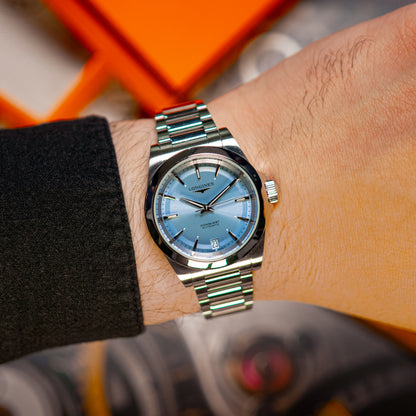 Longines Conquest Automatic Lavender Dial 34mm