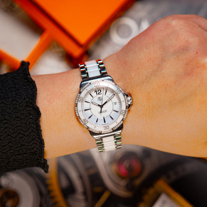TAG Heuer Formula 1 Diamond WAH1213 White Dial 37mm