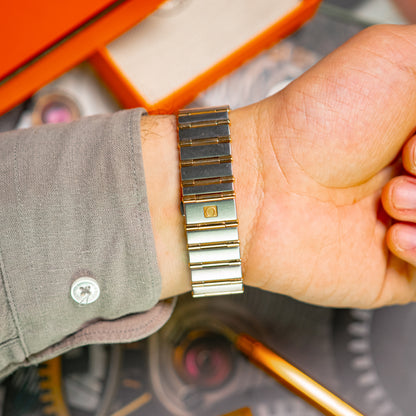 Omega Constellation Manhattan Two-Tone Champagne Dial 35.5mm