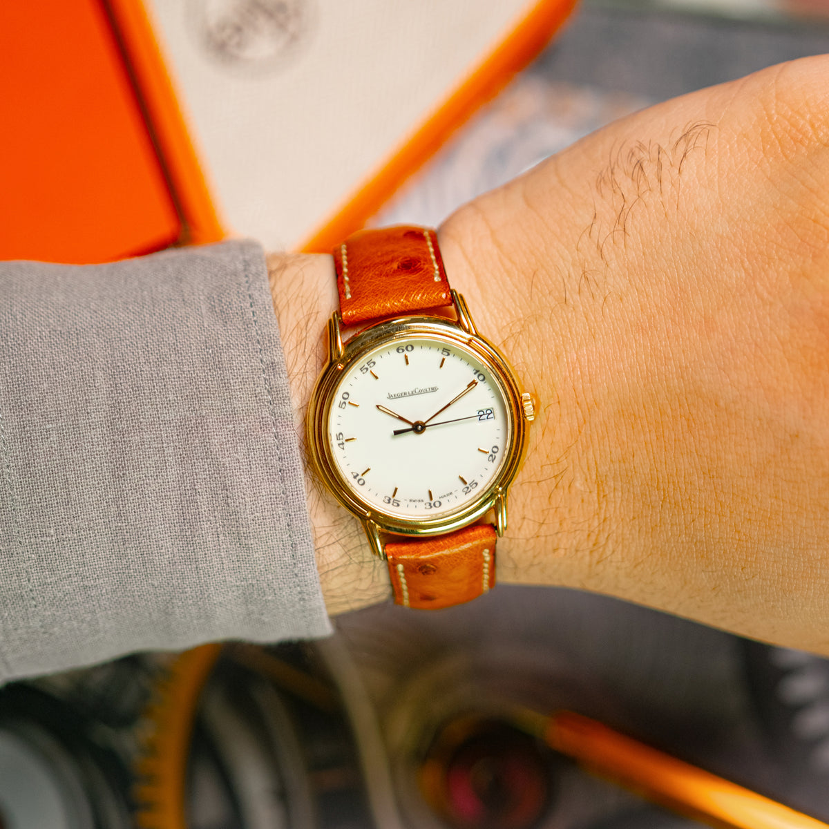 Jaeger-LeCoultre Odysseus Yellow Gold White Dial 34mm