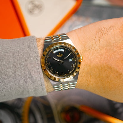 Tudor Royal Two-Tone Day-Date Black Dial 41mm
