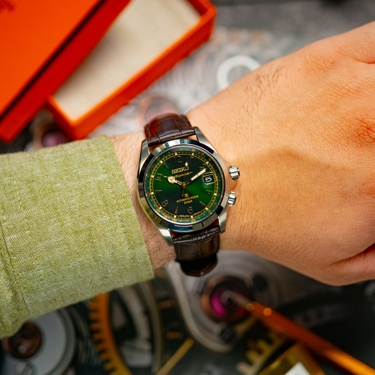 Seiko Prospex Alpinist Automatic Green Dial 39.5mm